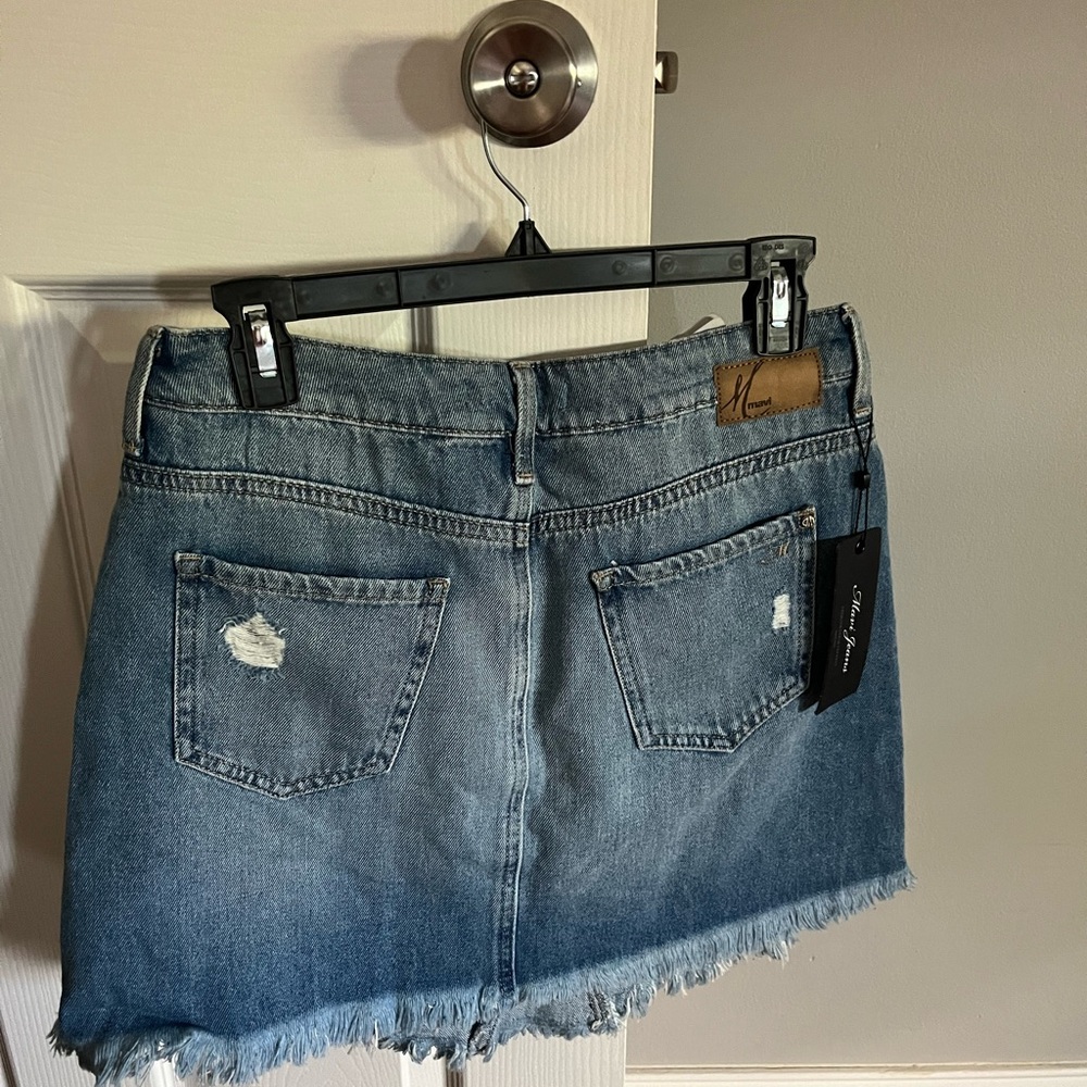 Mavi Blue A-Line Mini Skirt Night Out